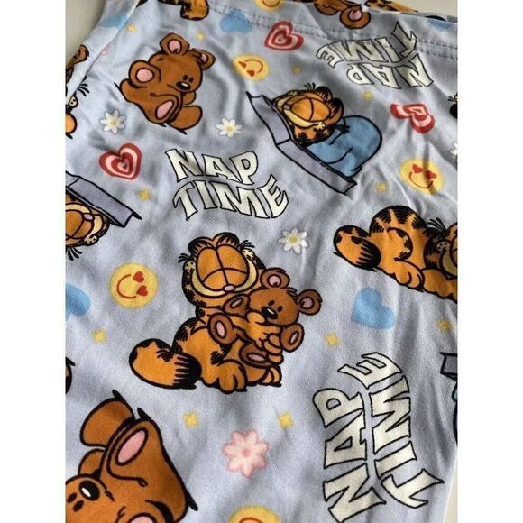 2 Pc Nickelodeon Garfield Nap Time PJ Pajama Set Women’s Sz S Soft Pants NEW - Picture 6 of 13